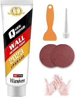 Crème de Réparation Murale, Enduit de Rebouchage Imperméable et à Séchage Rapide, Enduit de Rebouchage Pâte de Murs qui Répare Efficacement les Rayures, Trous, Fissures, Graffitis Sur les Murs (1)