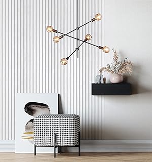 Newroom Papier Peint Intissé Blanc Aspect Mur à Lamelle Bois - 3D Panneau Revetement Mural Tasseaux Poutre Decor