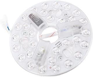 Bewinner Remplacement de la Lumière LED de Ventilateur de Plafond de 5,3 Pouces, 15W 3CT 3000K 4200K 6500K Kit D