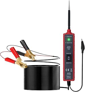 ZKTOOL Testeur de Système Électrique Circuit Automobile DC 6-24V, Détecteur de Circuit, Analyseur de Circuit, Sonde de Puissance, Test de Continuité, Test de Court-circuit, Identification de Polarité