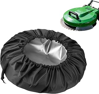 Lawnmower Cover | 44.5x39.4 Inch Waterproof Protector With Drawstring - Compact Robot Lawn Mower Protective Cover - For Equipment Yard Garden Lawn Backyard Winter Summer Indoor Gardener