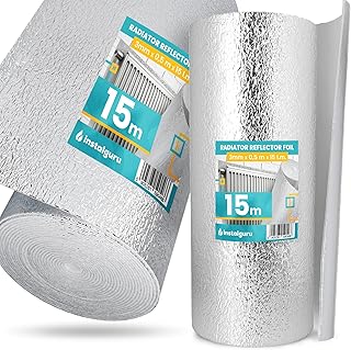 Isolant Thermique Feuille 3x0,5x15m Isolation Durable Réflecteur Chaleur Radiateur Barrière Réfléchissante Économie d