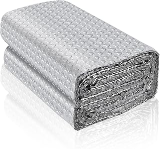 Rouleau isolant thermique en aluminium feuille réflecteur de radiateur film isolant thermique fenêtre plaque isolation thermique pour voiture mur (3m×60cm)