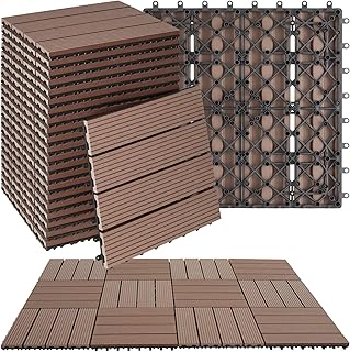 Choisir le revêtement de sol idéal pour votre terrasse extérieure tectake® Lot de 22 Dalles clipsables exterieur Cai