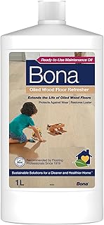 Bona - Raviveur Pour Parquets Huilés 1L - Restaure les Parquets Secs et Huilés - Contient De L’huile de Lin