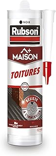 RUBSON Maison+ Toitures, étanchéité, réparation et joint sur toitures - Coloris Noir - Cartouche 280ml