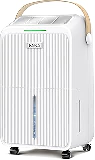 Deshumidificateur d Air, 16L/J, Déshumidificateur Electrique, 110m³ (45㎡), Silencieux, 4 Modes, Consommation Réduite de 30%, Protection Anti-Débordement, Pour Appartement, Cave, Salon