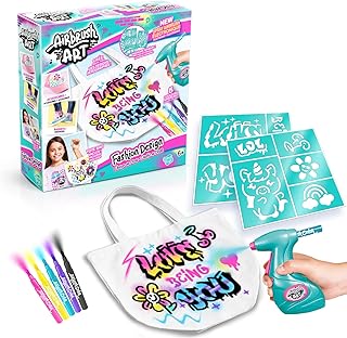 Canal Toys – Airbrush Art – Kit Créatif avec Spray Électronique, Feutres & Pochoirs – Kit DIY pour Dessins, Posters et Créations – Activité Manuelle dès 6 ans - AIR 016