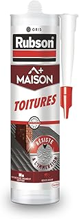 RUBSON Maison Mastic Toitures, étanchéité, réparation et joint sur toitures - Coloris Gris -Cartouche 280ml
