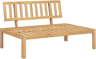 Canapé central palette de jardin bois massif d aca