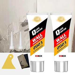 Crème Réparation Murale,Enduit Rebouchage Mur Blanc,Kit De Réparation De Mur,Enduit Rebouchage Pâte de Murs,Pâte de Réparation Murale,pour Réparation de Fissures,Rayures,Graffiti et Peeling