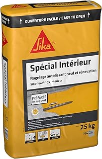 SIKA - Ragréage autolissant pour sols intérieurs - - Sikafloor 105 Intérieur Gris - Utilisable sur sol chauffant - De 1 à 10 mm d’épaisseur - Sec en 3h - 25kg