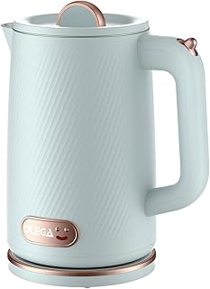 OLEGA Bouilloire électrique - 1800 W - Chauffage rapide - Sans BPA - En acier inoxydable 304 - Avec arrêt automatique et protection contre le fonctionnement à sec - Parfait pour la famille - 1,8 l