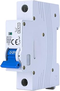 Disjoncteur unipolaire 1P C 2A - Protection des circuits électriques, évite les surcharges et les courts-circuits, idéal pour les installations domestiques.