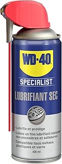 WD-40 Specialist • Lubrifiant Sec • Spray Double Position • Anti Friction • Lubrifie en laissant un film sec • Compatible tous métaux, plastique et verre • 400 ML