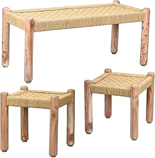 Marrakesch Josue Lot de 3 bancs décoratifs style b